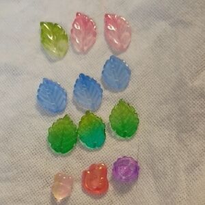 Colorful Leaf and Flower Beads